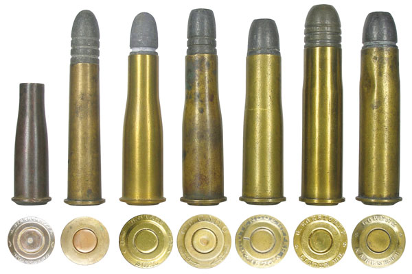  Варианты Schutzen-Pathone: 7x38R Tesching, 9х44R, 9x47R Deutche Schutzen, 9.5x47 R MB Kessler, 10.5x47R MB Lorenz, 11.5x50R Werder, 11.5x50R Werder
