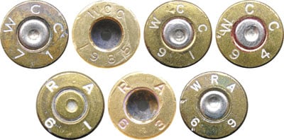  Клейма на патронах Ball Cartridge, Model of 1911, выпущенных после Второй мировой войны