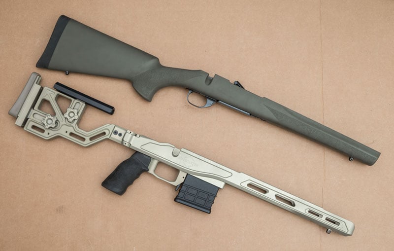  Штатная ложа Howa 1500 и шасси Automatic FSG-1 H1500SA отличаются между собой как визуально и эргономически...